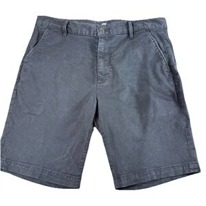 7 For All Mankind Men's Chino Shorts - Black - Size 31 - Stretch Cotton